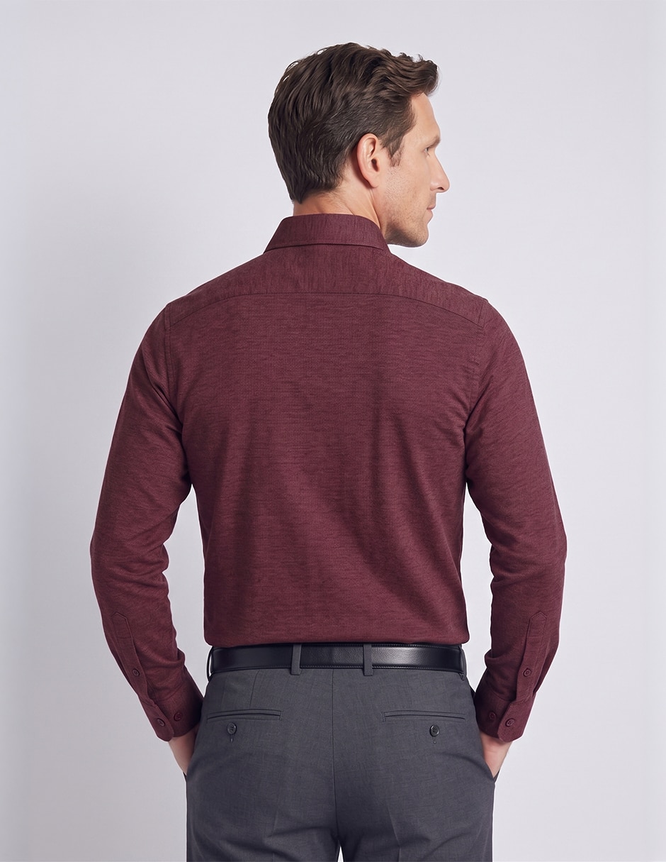 Camisa de vestir moda manga larga para hombre 2