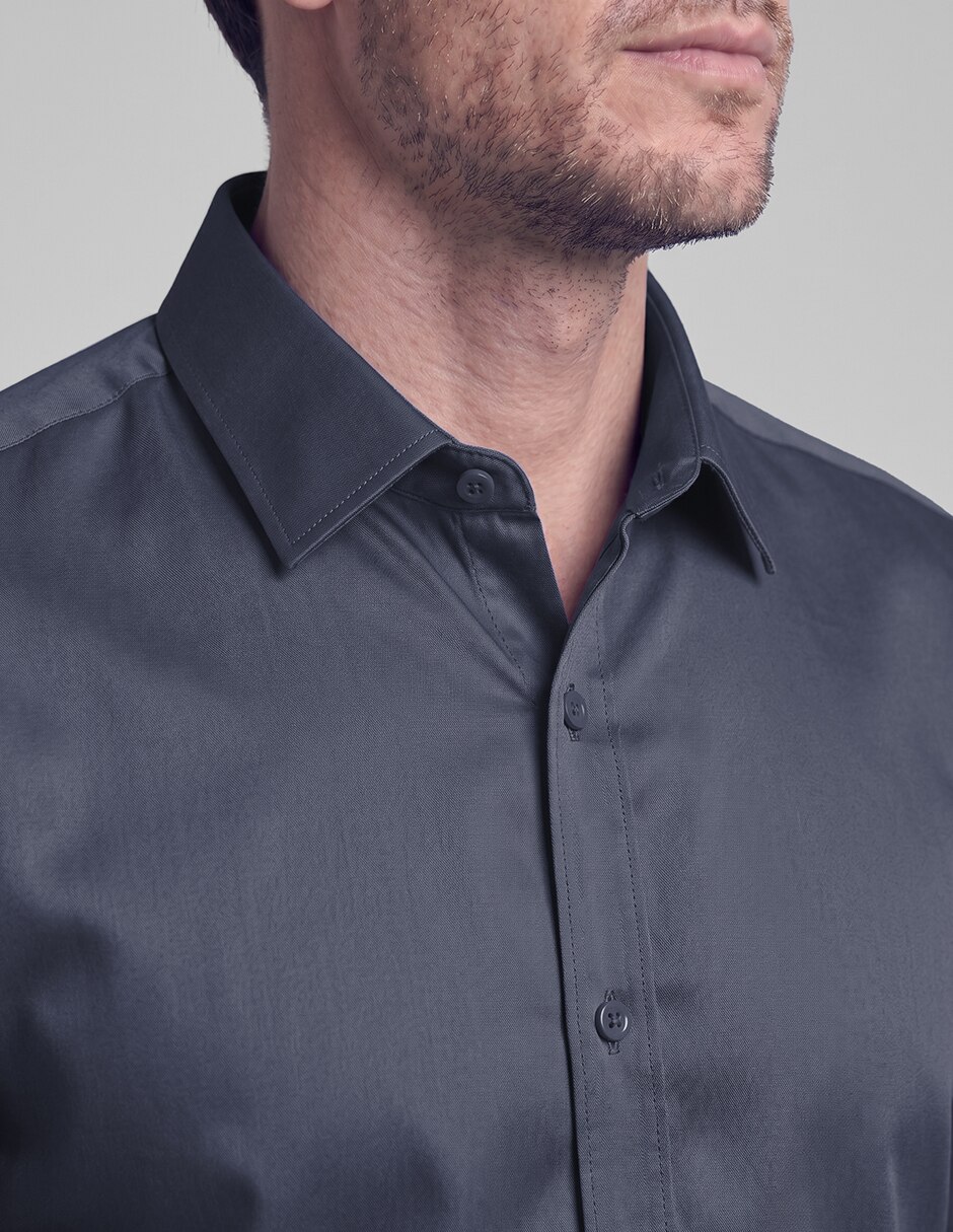 Camisa de vestir moda manga larga para hombre 3