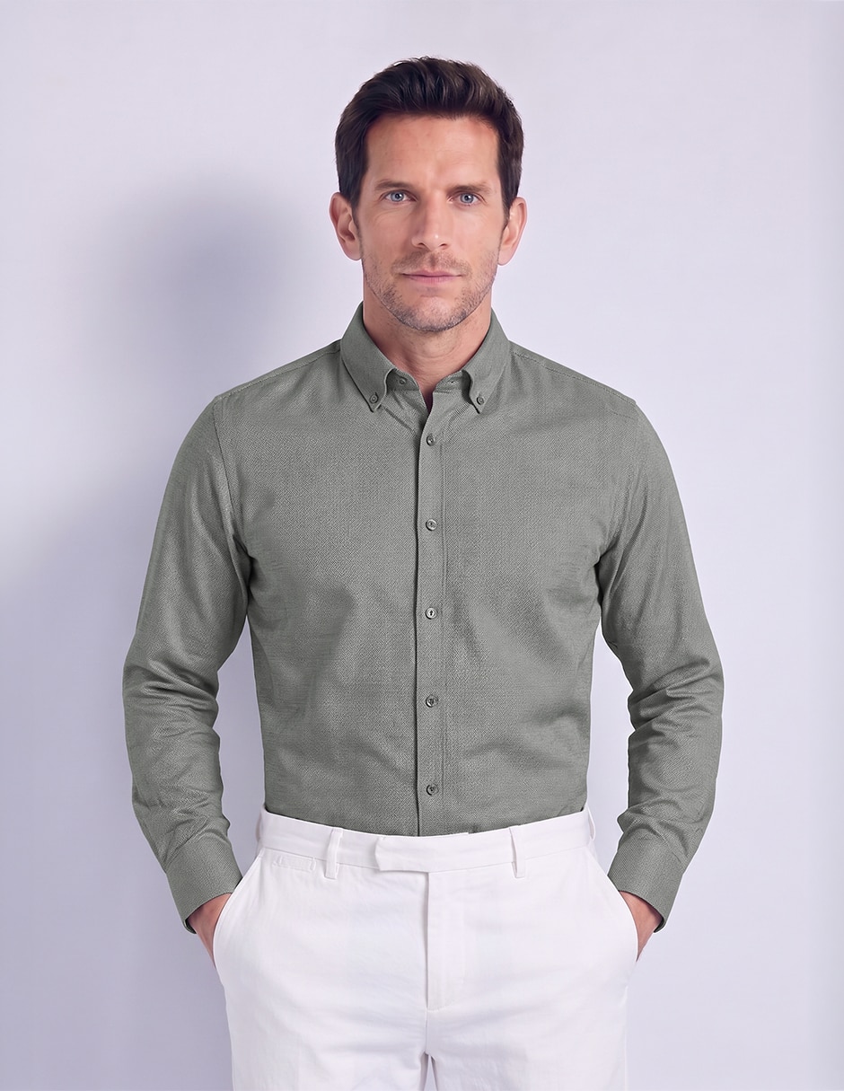 Camisa de vestir moda manga larga para hombre Camisa de vestir moda manga larga para hombre