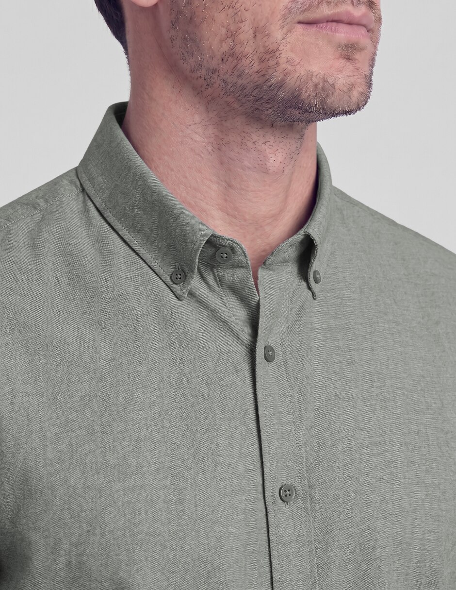 Camisa de vestir moda manga larga para hombre 2