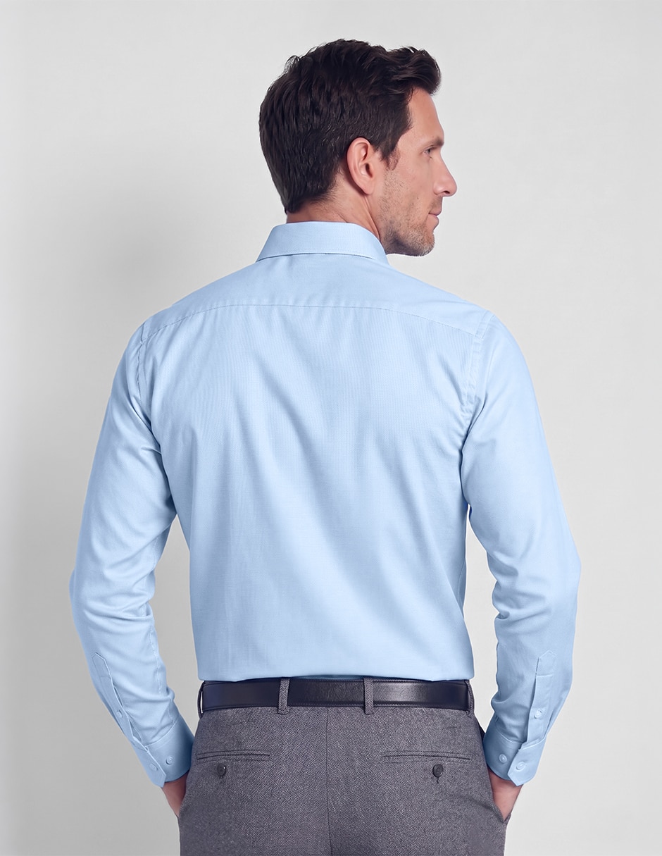 Camisa formal moda manga larga para hombre 2