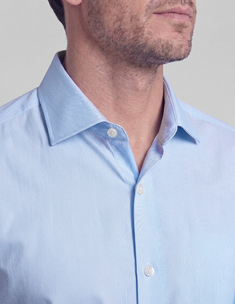 Camisa formal moda manga larga para hombre 3