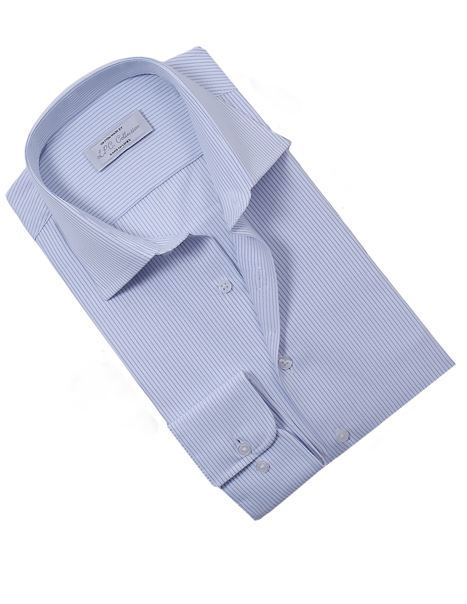 Camisa formal manga larga para hombre 3