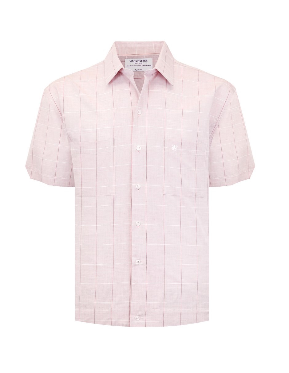 Camisa casual manga corta para hombre 6