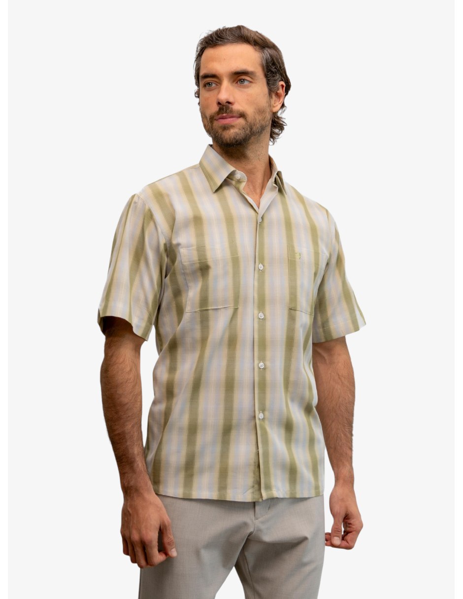 Camisa casual manga corta para hombre 1