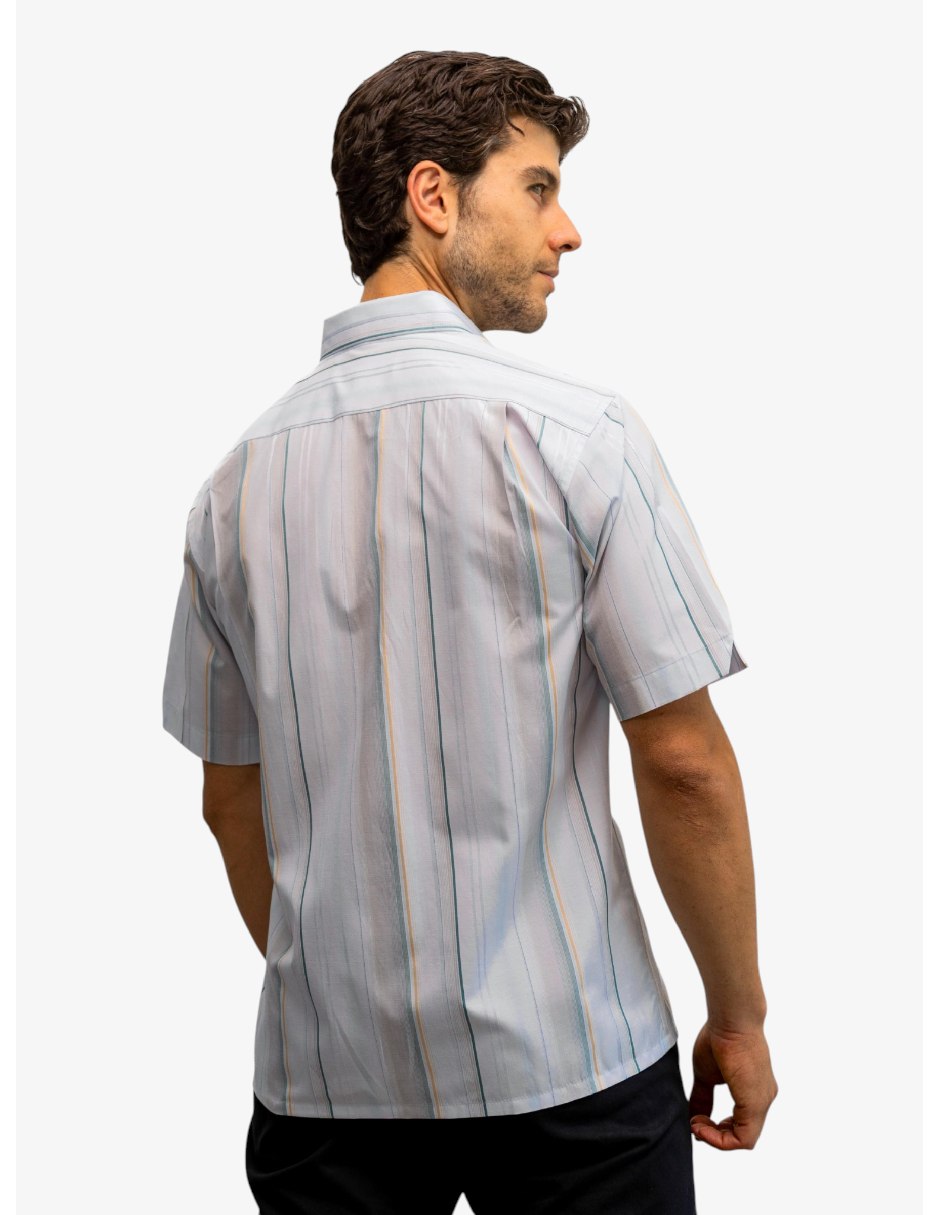 Camisa casual manga corta para hombre 5