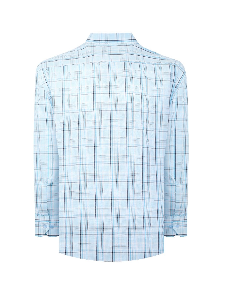 Camisa casual manga larga para hombre 4