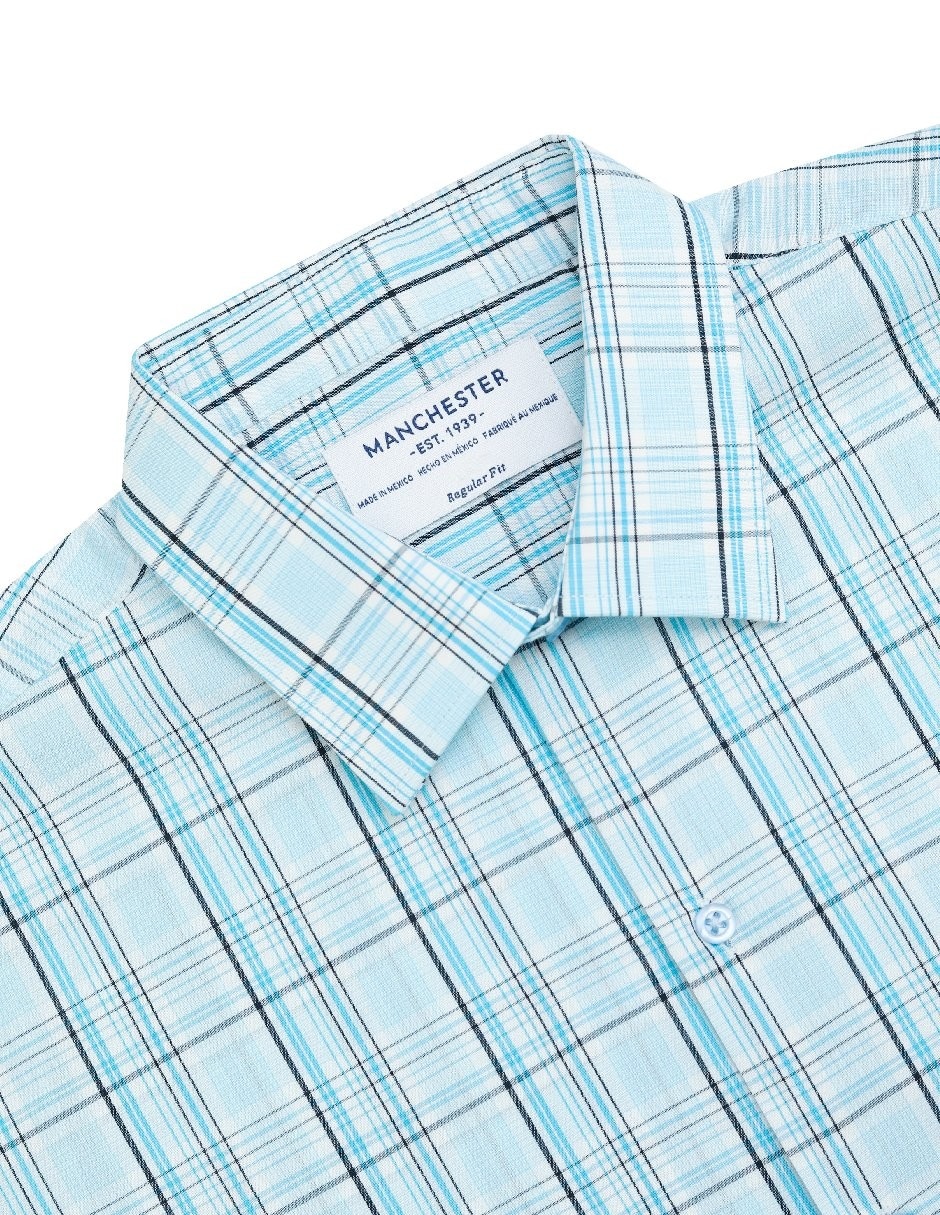 Camisa casual manga larga para hombre 8