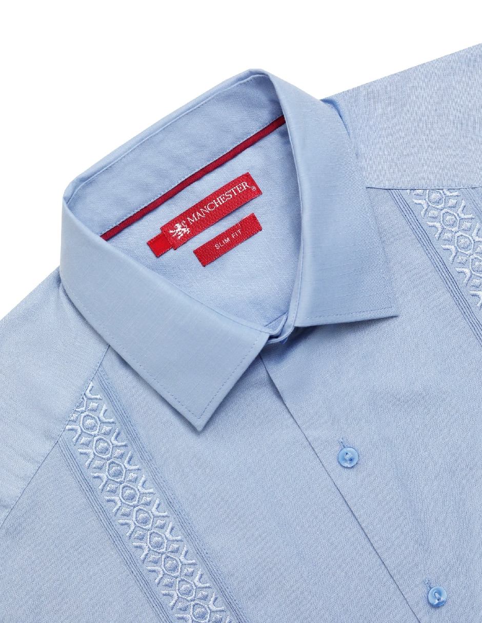 Guayabera manga larga para hombre
