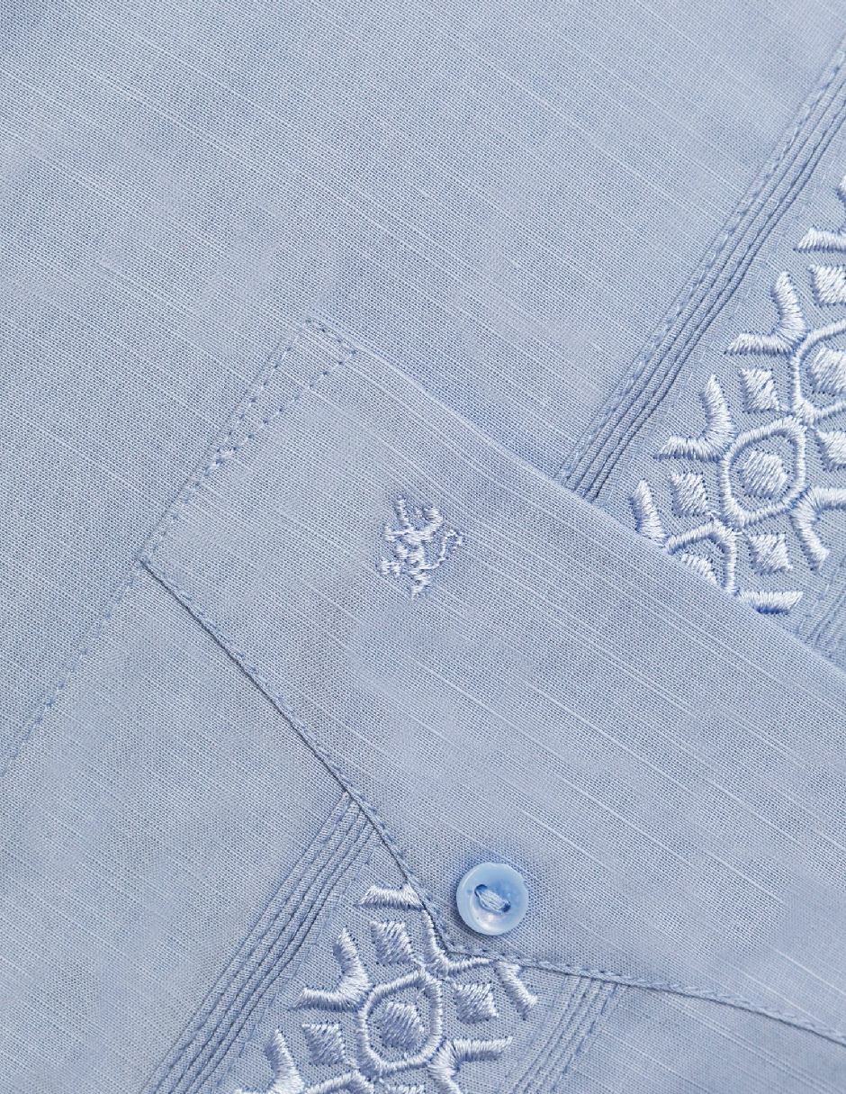 Guayabera manga larga para hombre 6