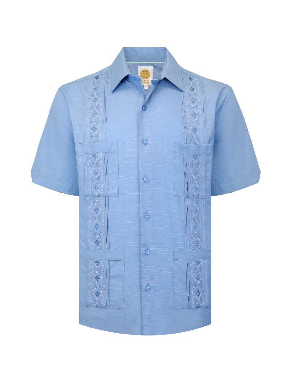 Guayabera manga corta para hombre 8