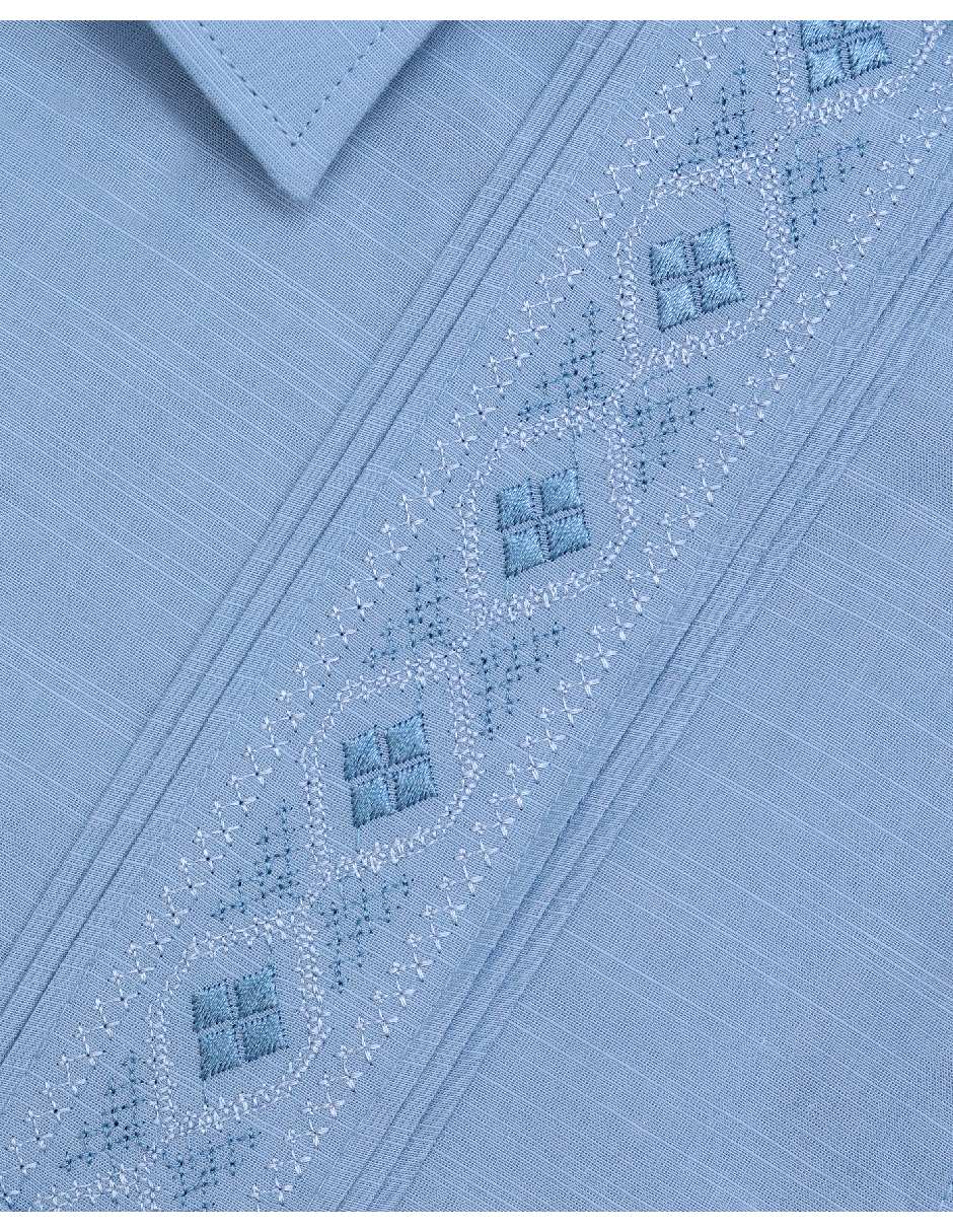Guayabera manga corta para hombre 6
