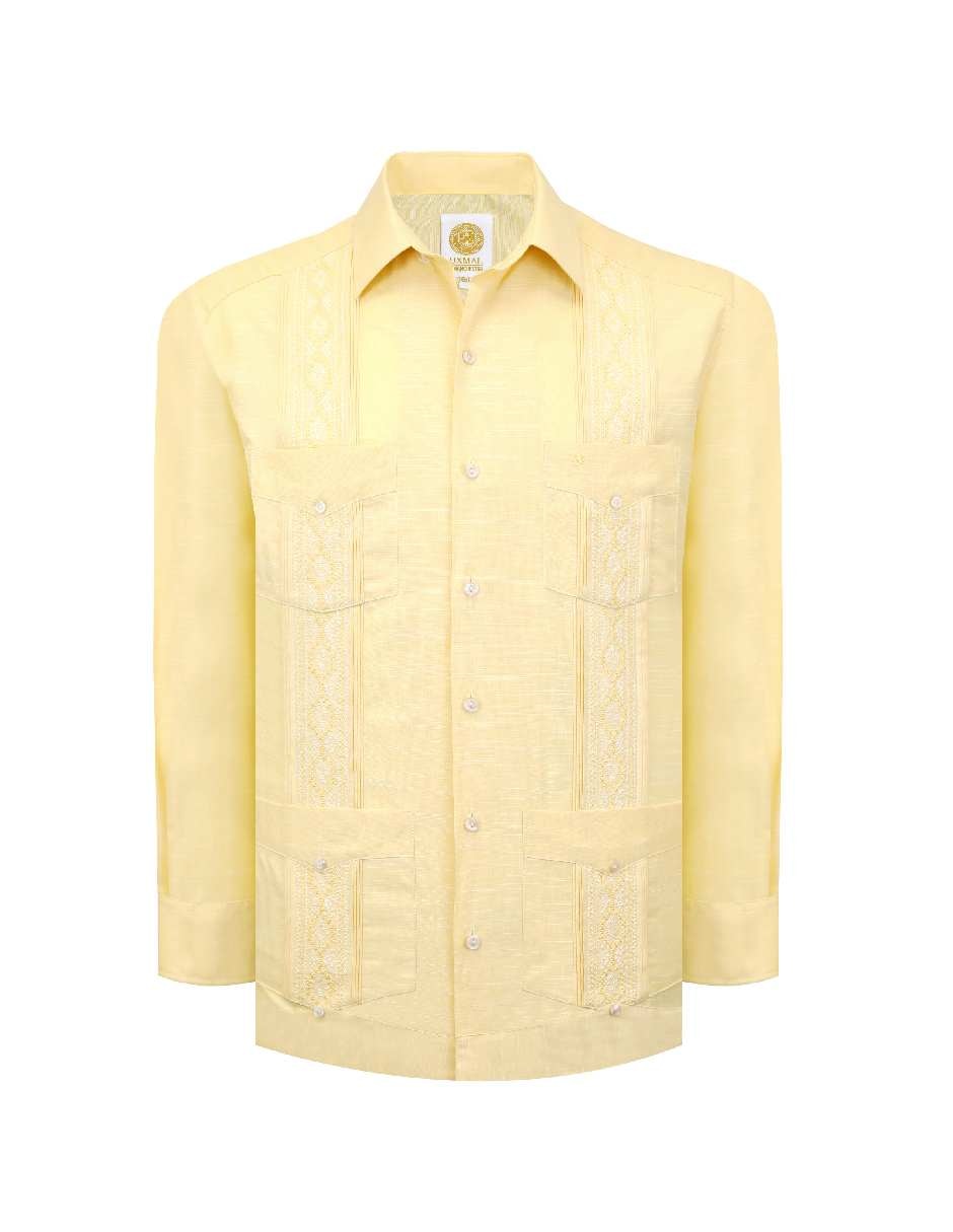 Guayabera manga larga para hombre