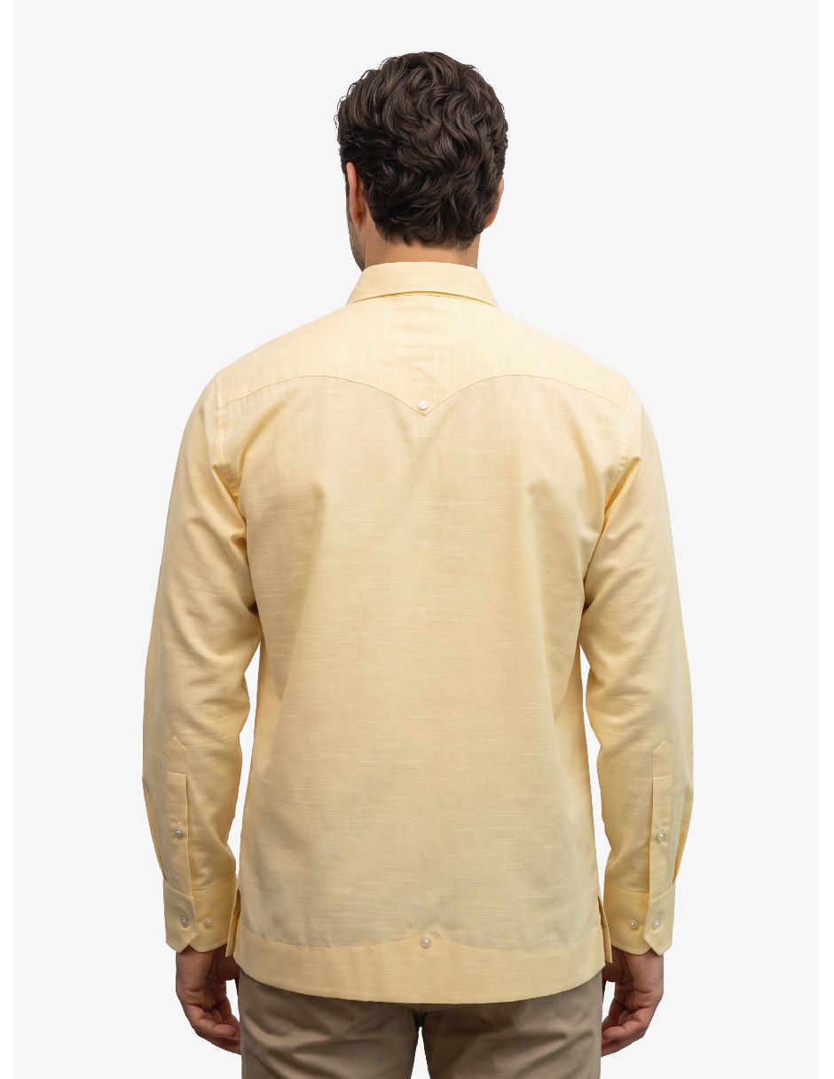 Guayabera manga larga para hombre