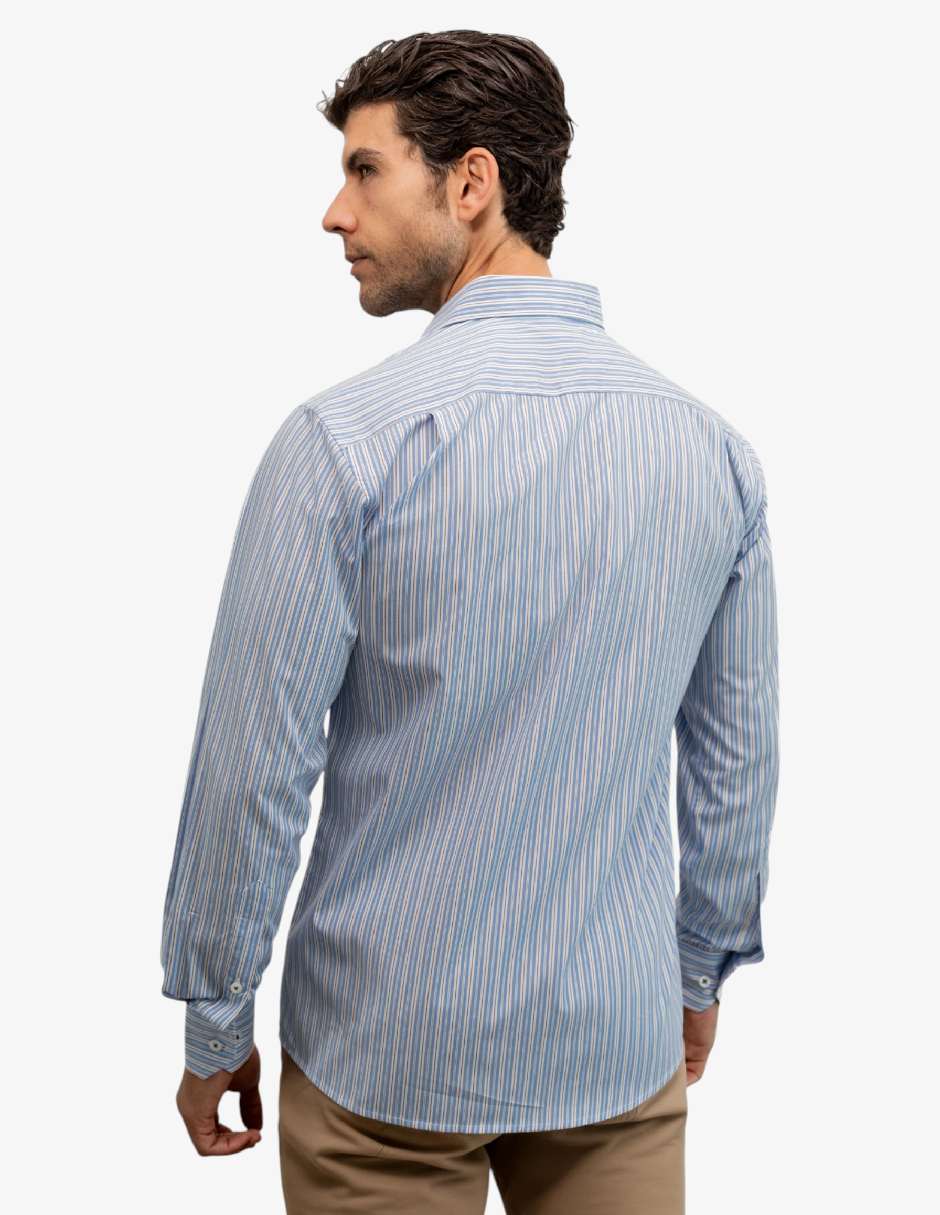 Camisa casual manga larga para hombre