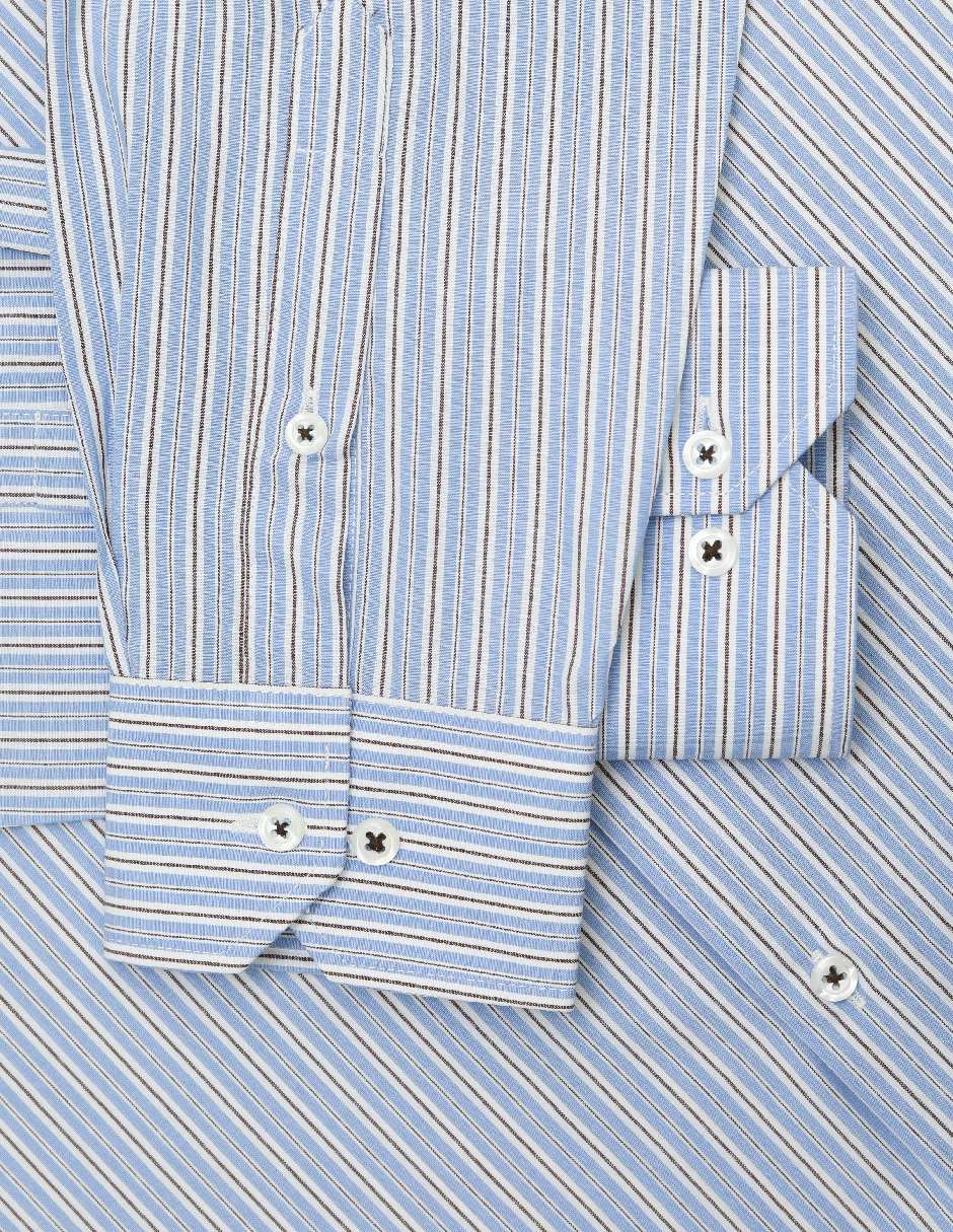 Camisa casual manga larga para hombre
