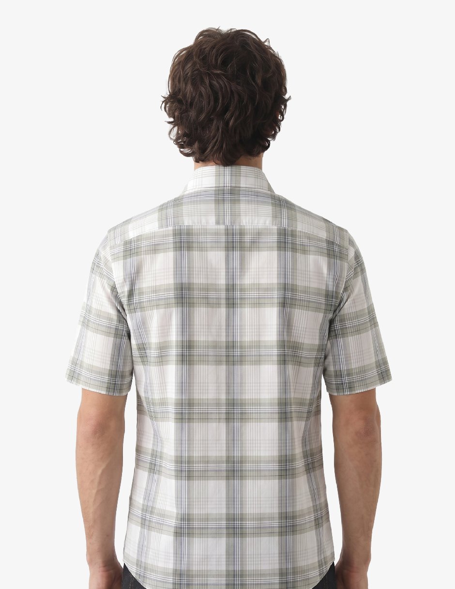 Camisa casual manga corta para hombre