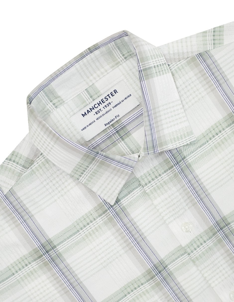 Camisa casual manga corta para hombre