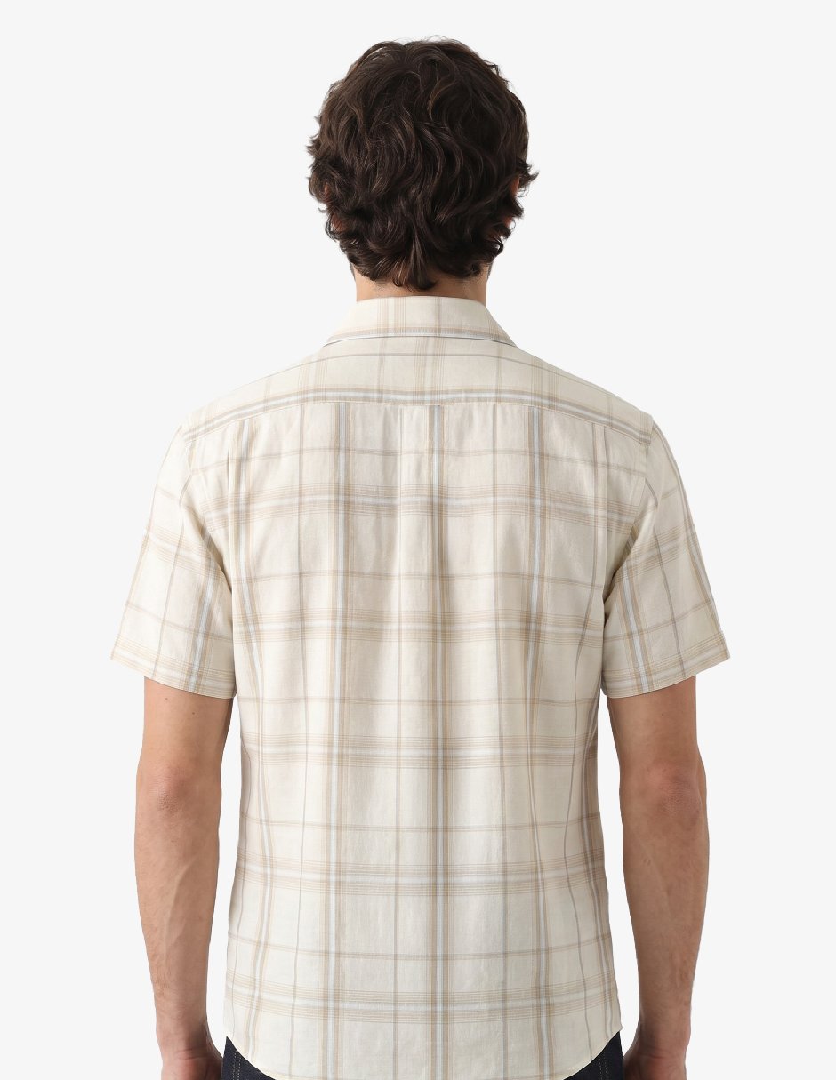 Camisa casual manga corta para hombre