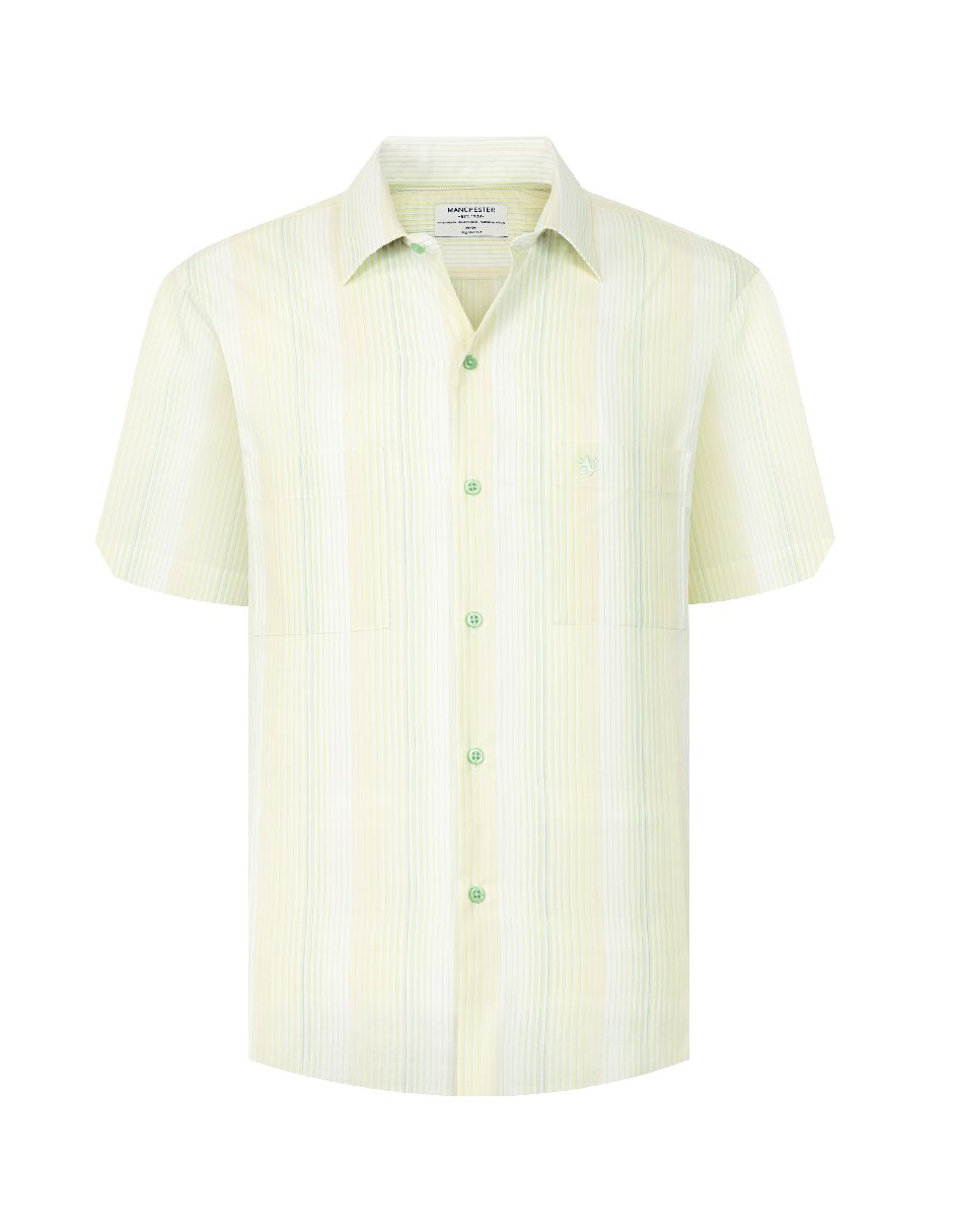Camisa casual manga corta para hombre 7