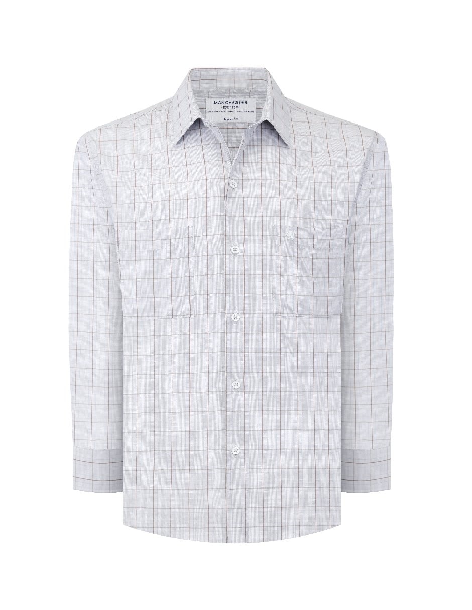 Camisa casual manga larga para hombre 2