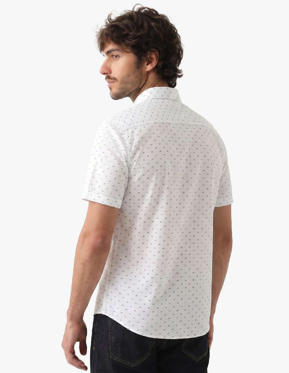 Camisa casual manga corta para hombre