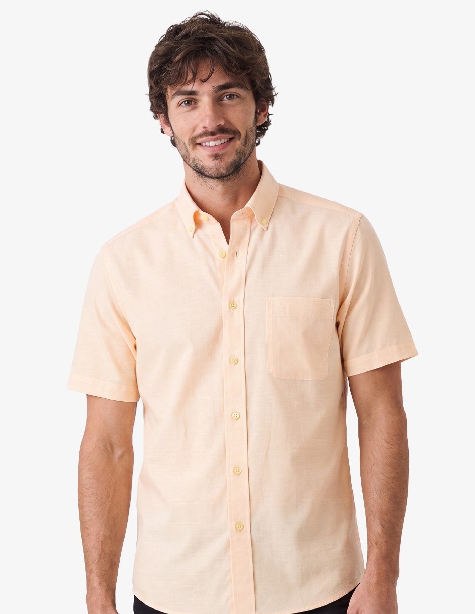 Camisa casual manga corta para hombre