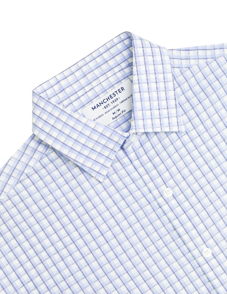 Camisa casual wrinkle de algodón manga corta para hombre