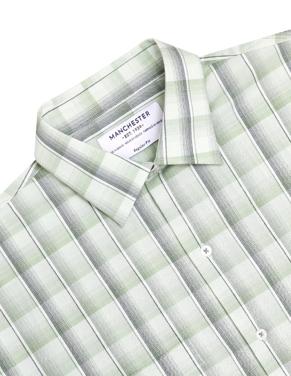 Camisa casual manga corta para hombre
