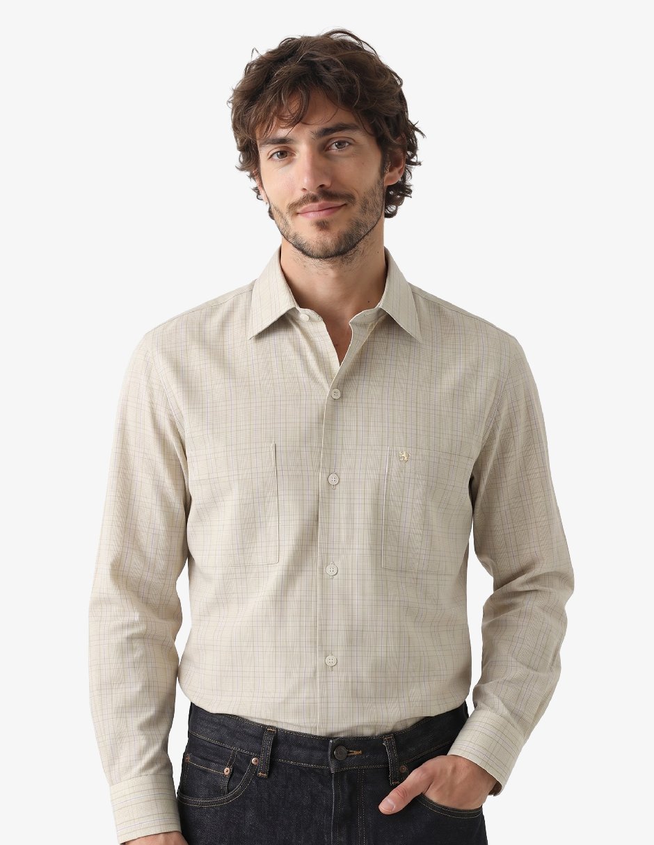 Camisa casual manga larga para hombre Camisa casual manga larga para hombre
