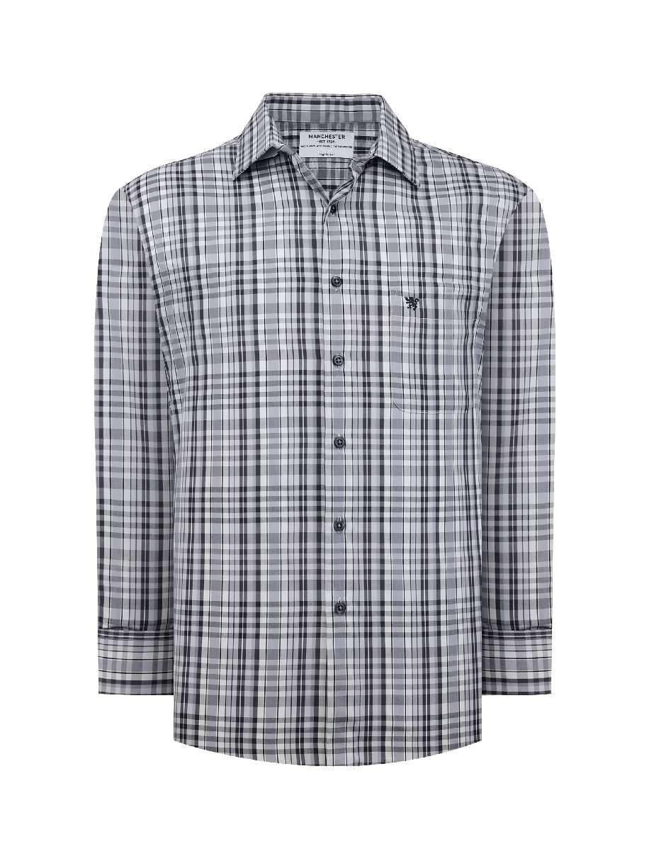 Camisa casual manga larga para hombre 6