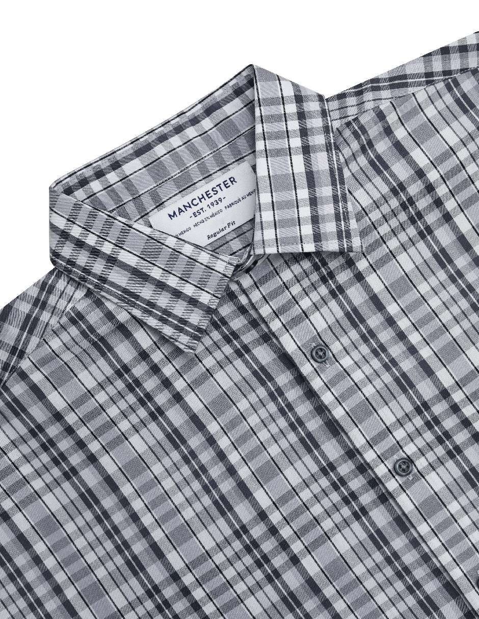 Camisa casual manga larga para hombre