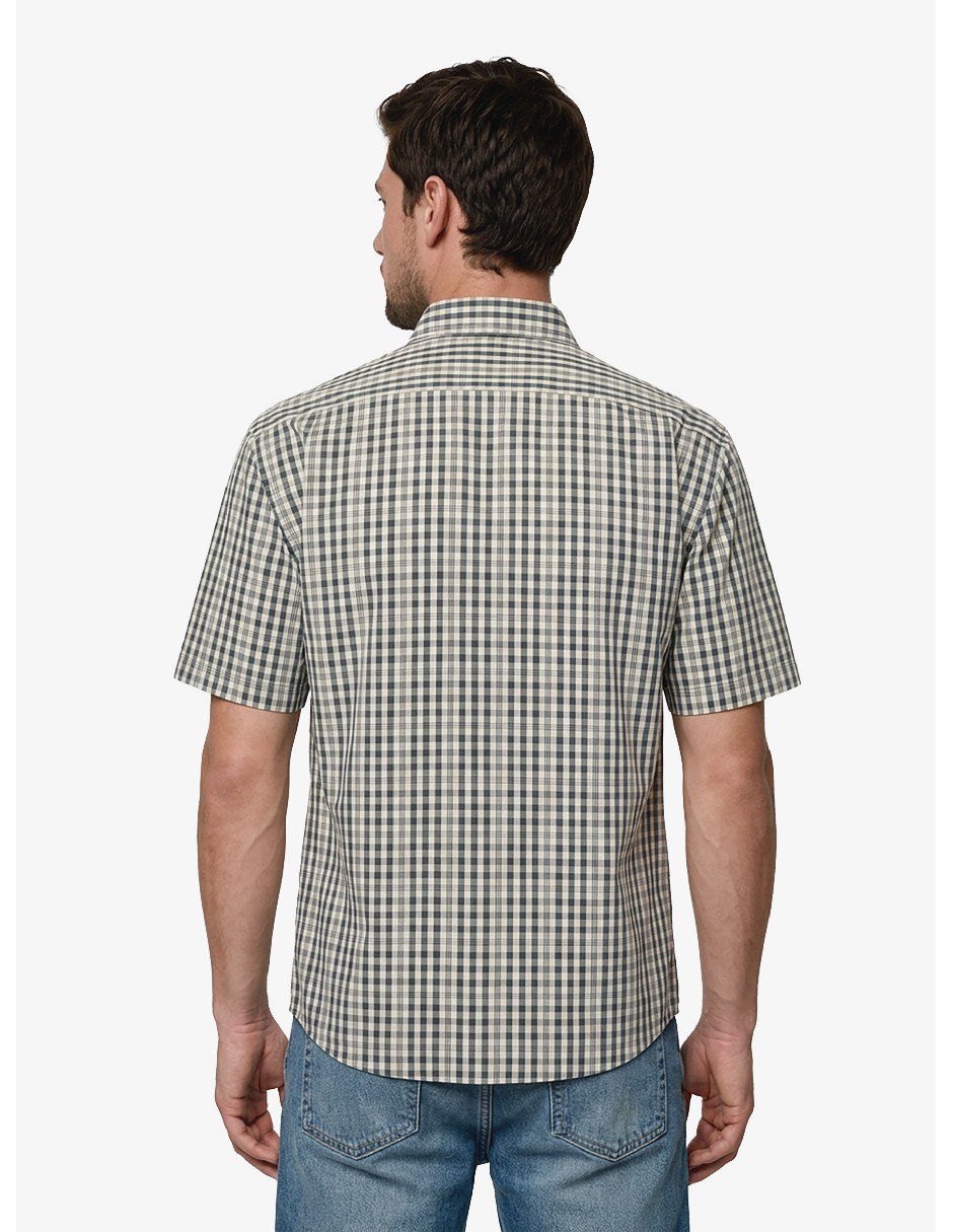 Camisa casual manga corta para hombre 5