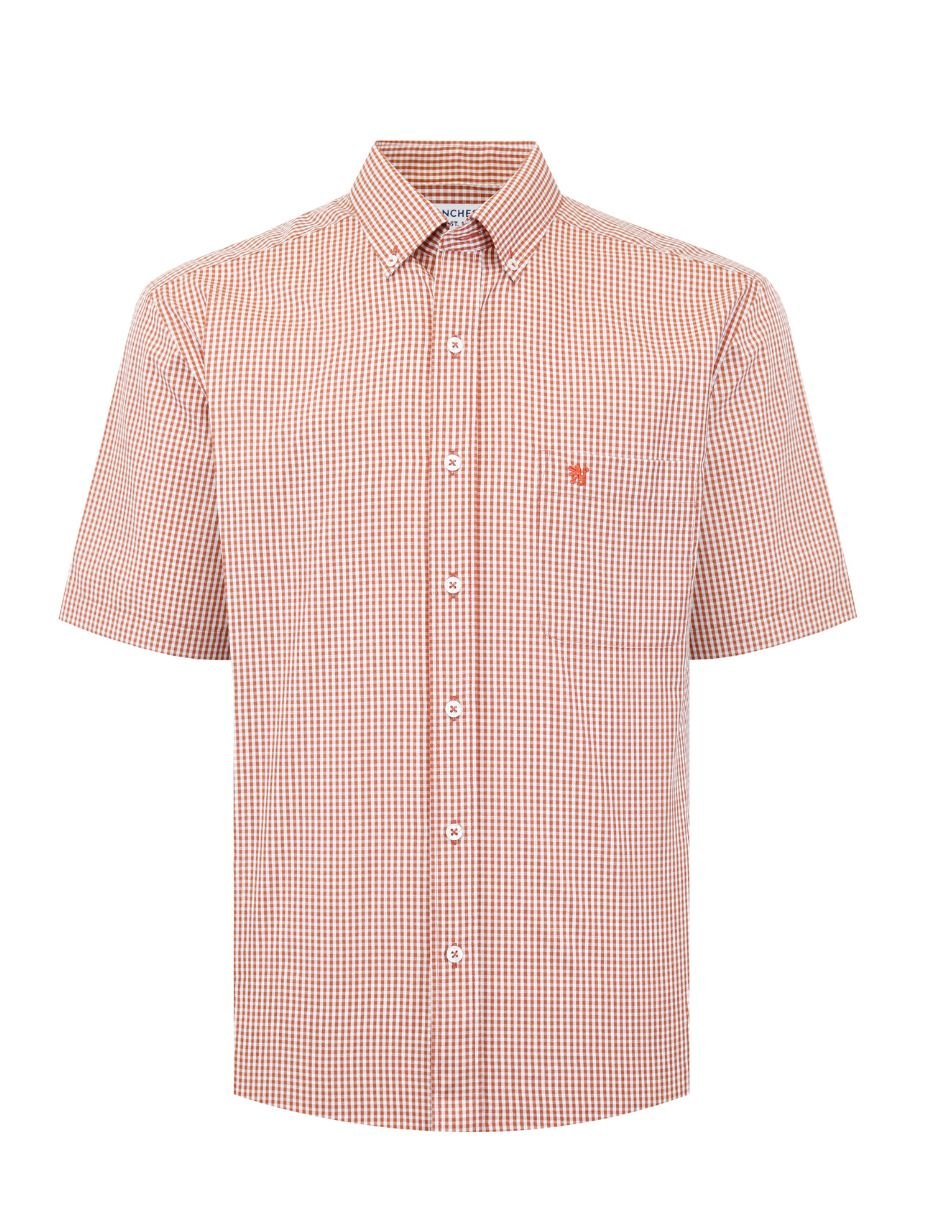 Camisa casual manga corta para hombre 7