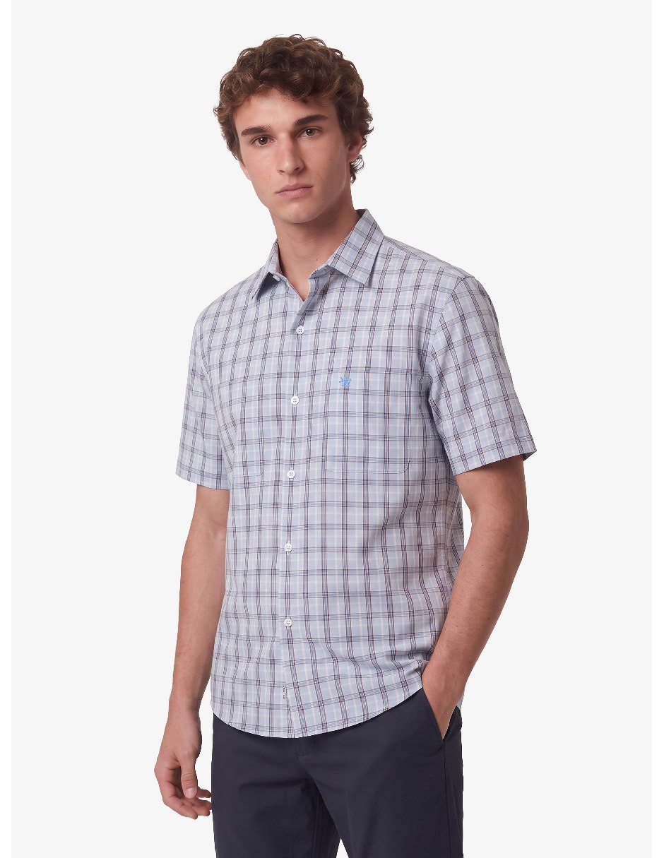 Camisa casual manga corta para hombre