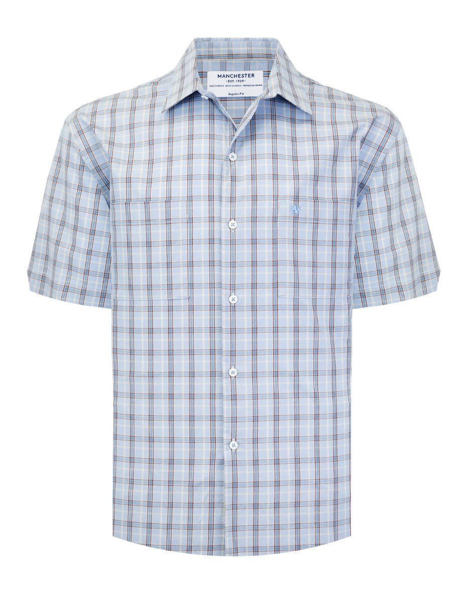Camisa casual manga corta para hombre 6