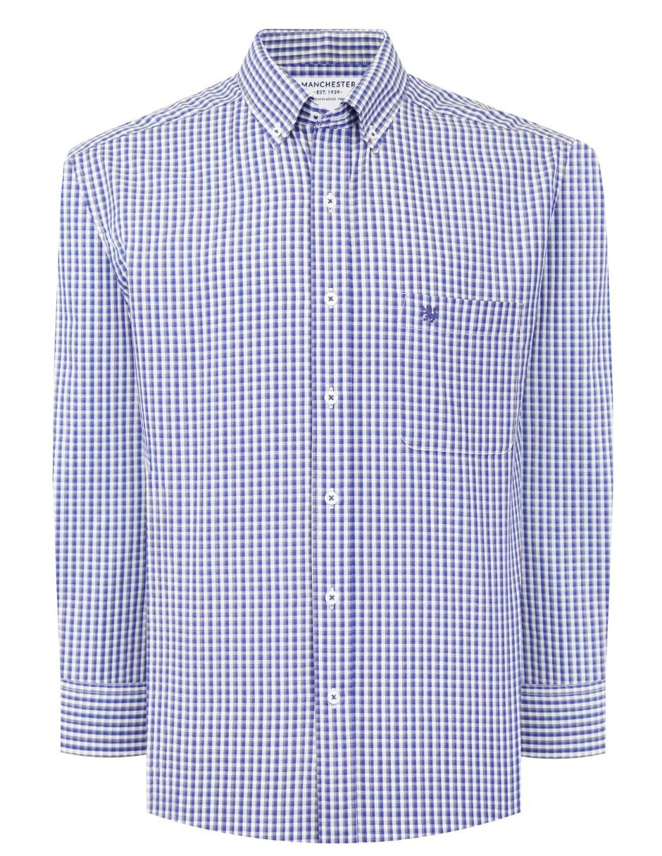 Camisa casual manga larga para hombre 7