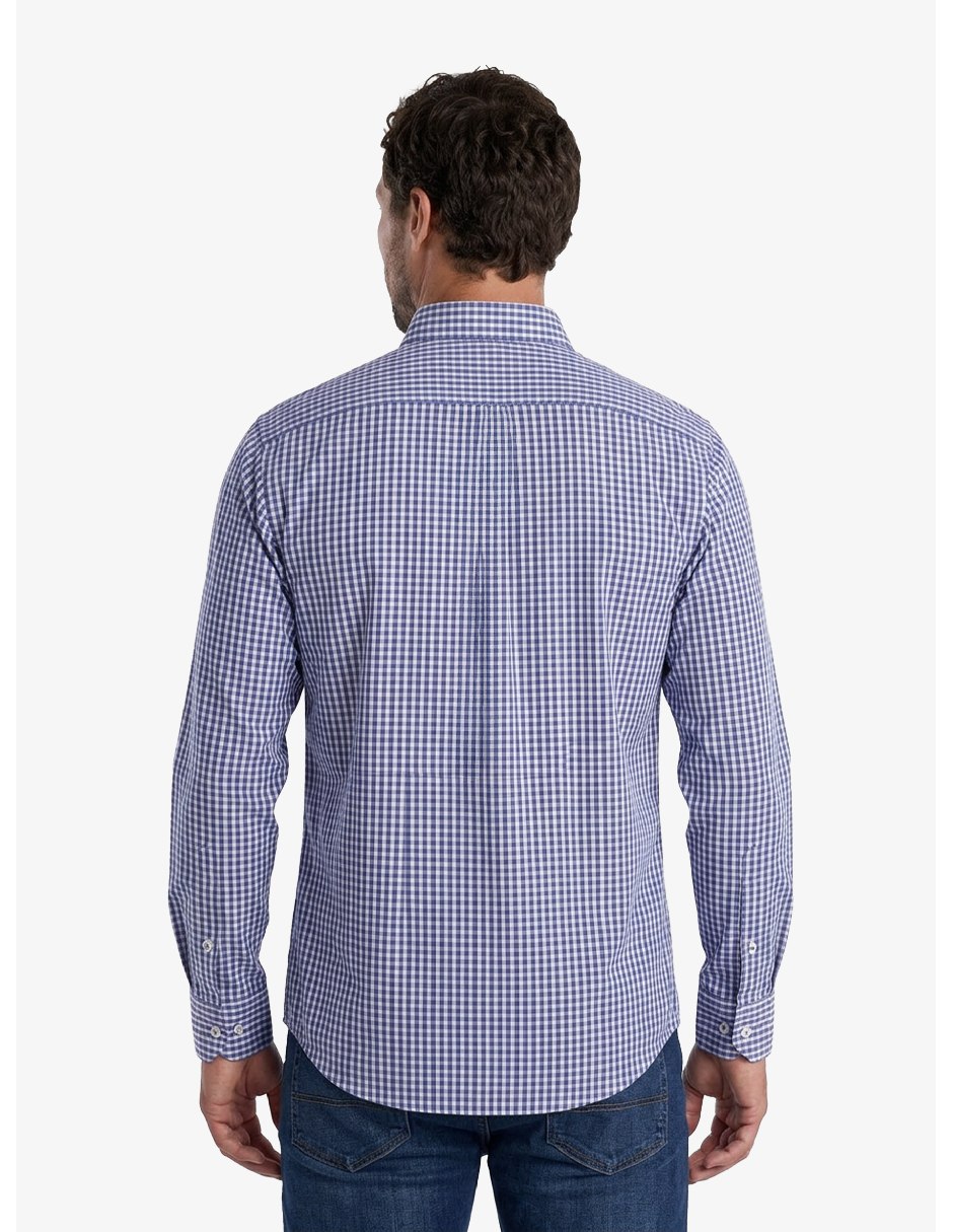 Camisa casual manga larga para hombre 5