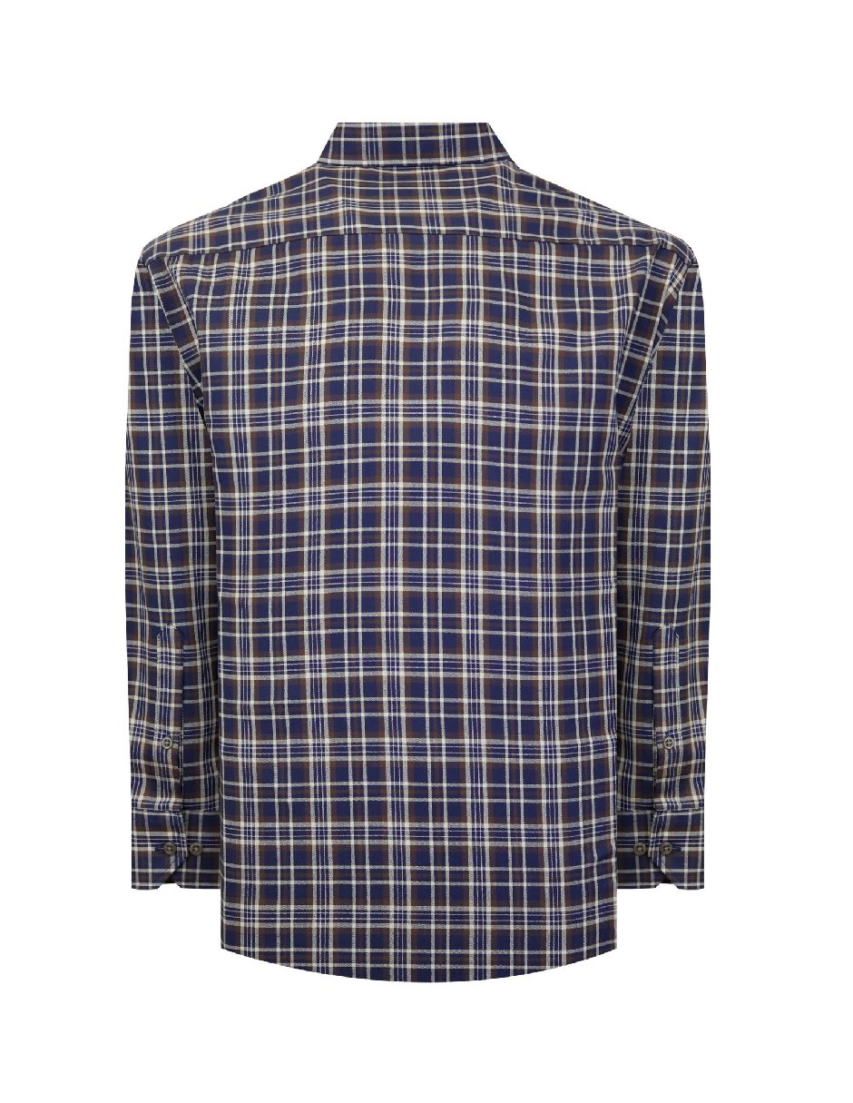 Camisa casual de algodón manga larga para hombre