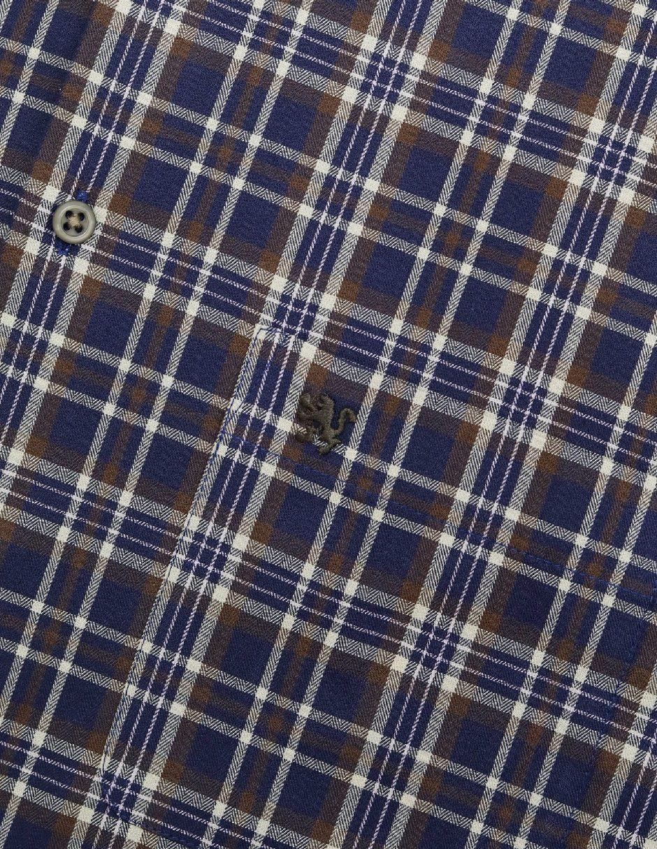 Camisa casual de algodón manga larga para hombre 8