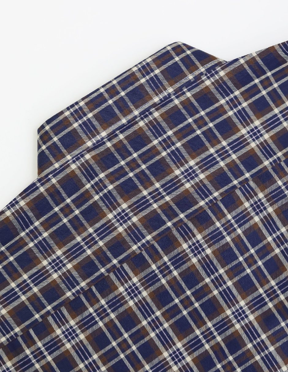 Camisa casual de algodón manga larga para hombre 6