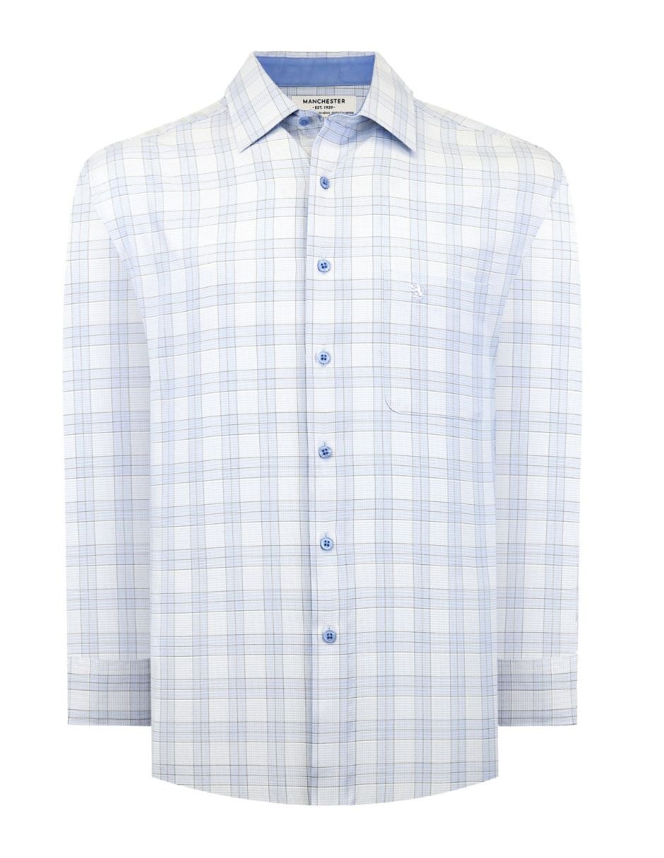 Camisa casual manga larga para hombre 5