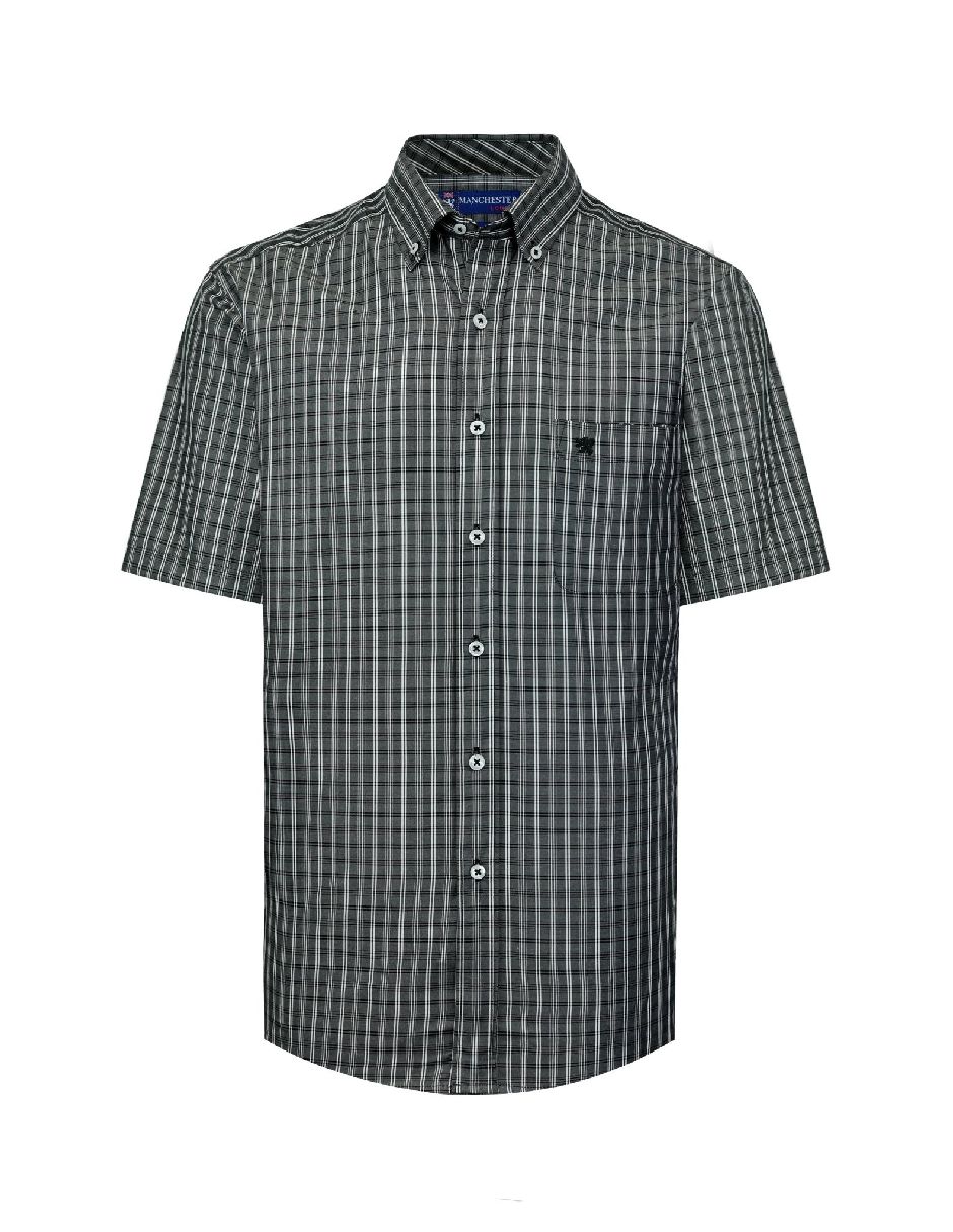 Camisa casual manga corta para hombre 7