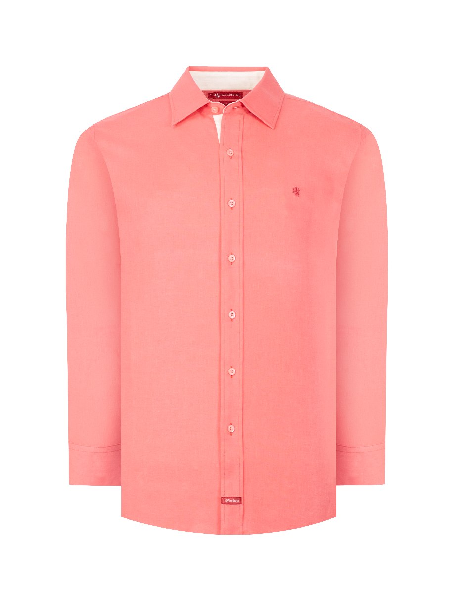 Camisa casual manga larga para hombre