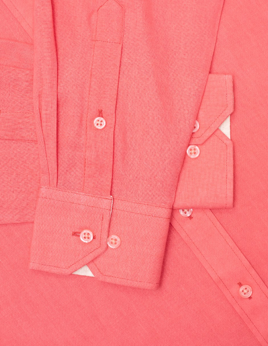 Camisa casual manga larga para hombre 8