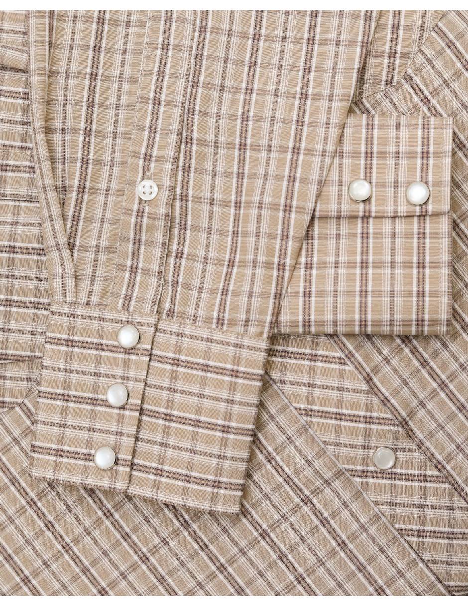 Camisa casual manga larga para hombre