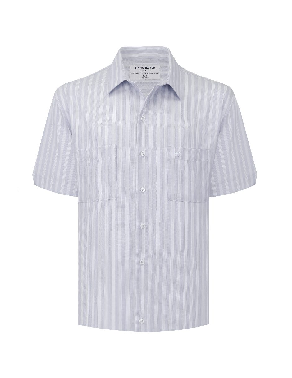 Camisa casual manga corta para hombre 5
