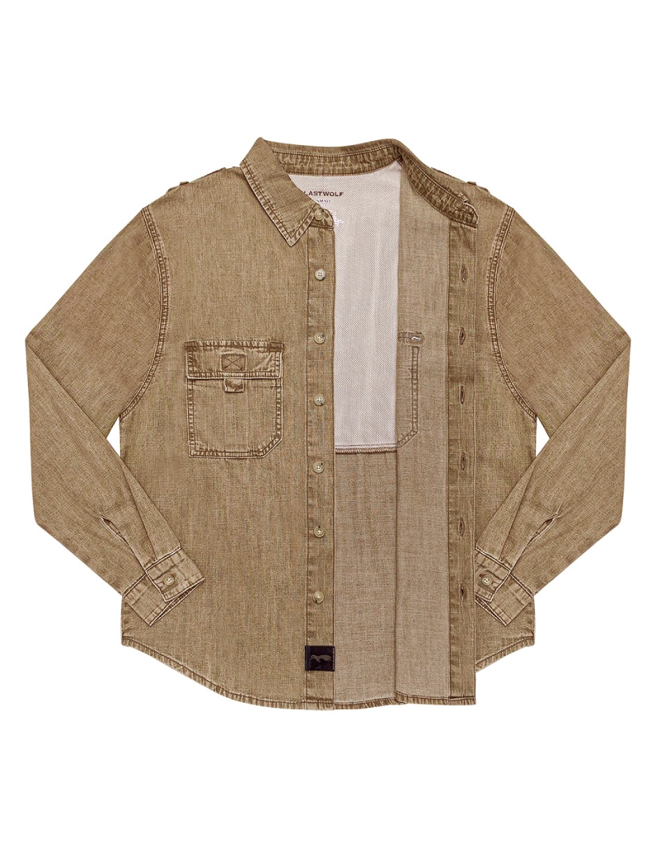 Camisa casual de algodón manga larga para hombre 4