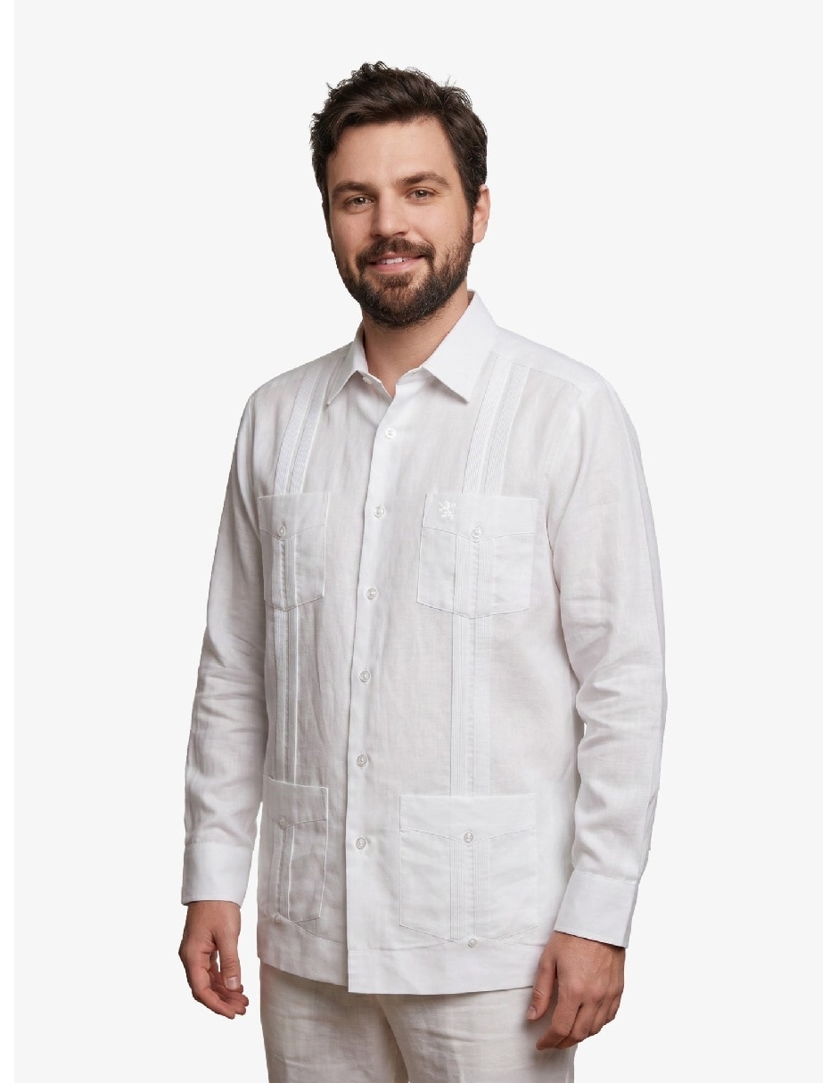 Guayabera manga larga para hombre Guayabera manga larga para hombre