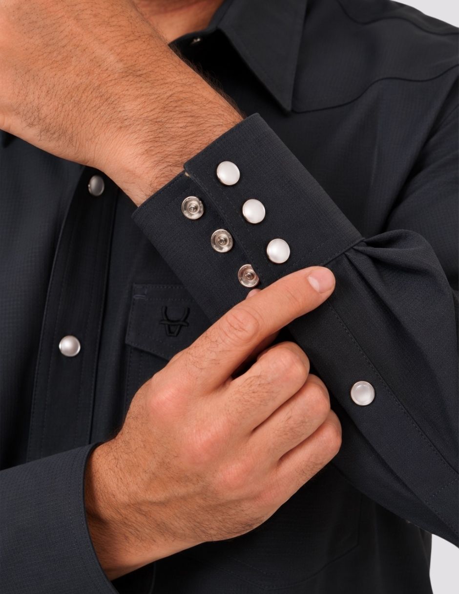 Camisa casual manga larga para hombre 2